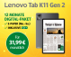 Lenovo Tab K11 Gen 2-Angebot: Beinhaltet ein kostenloses Tablet und ein 12-monatiges Digital-Abo der Thüringer Allgemeinen.